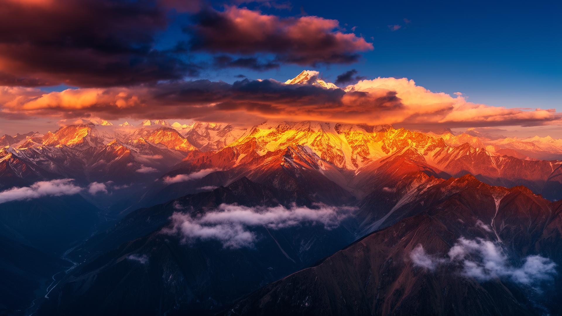 Himalayan sunset