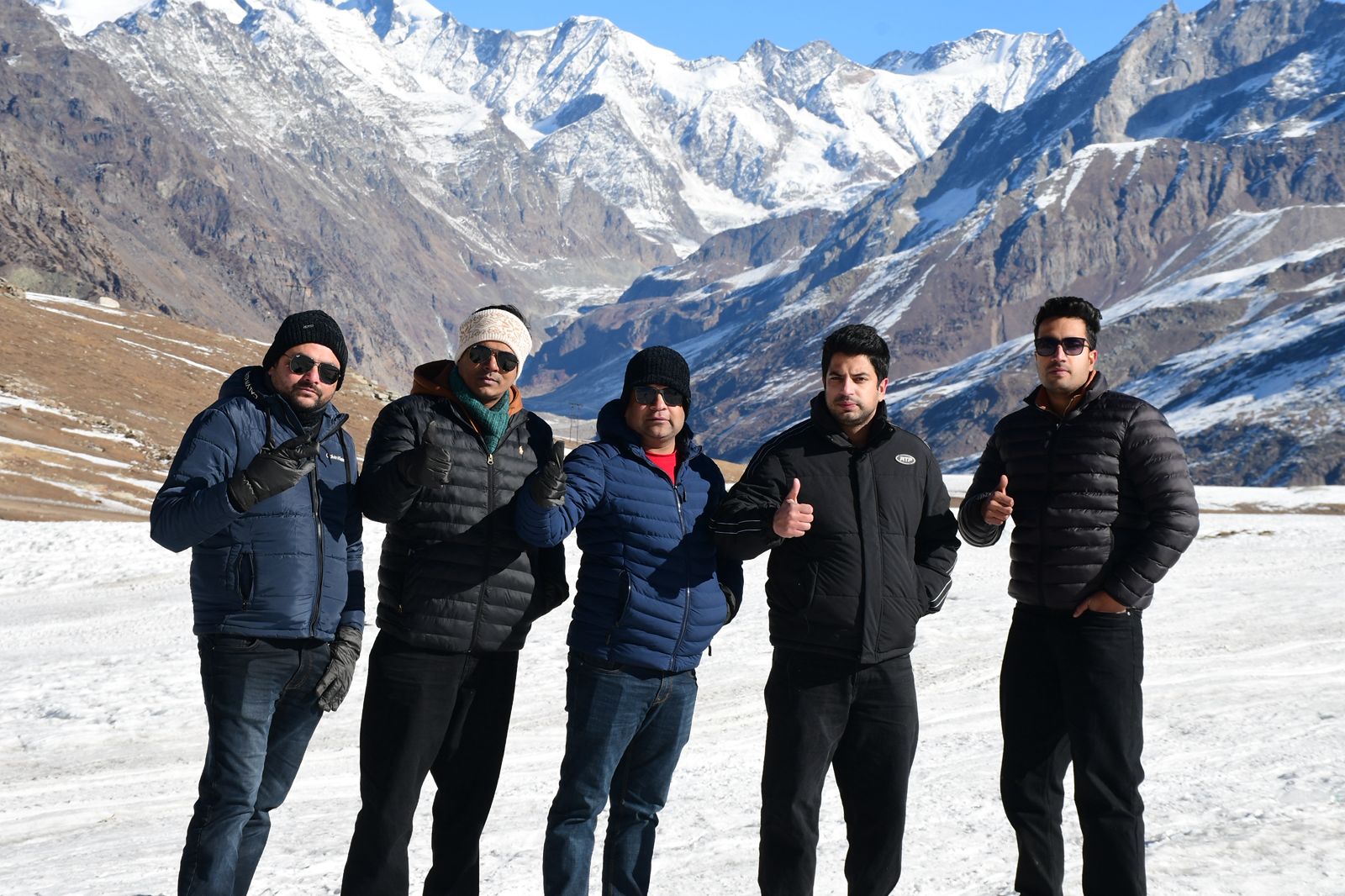 Travelers in the Himalayas